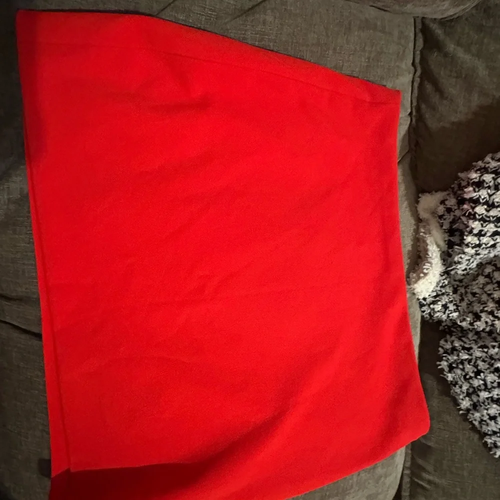 Vibrant Red Skirt
